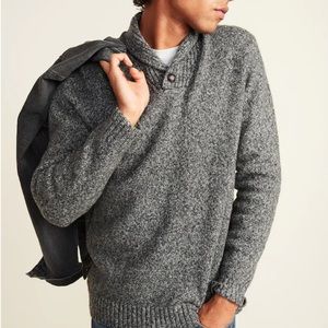 Shawl collar sweater for men